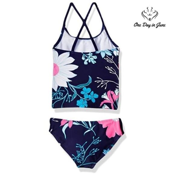 Kanu Surf Charlotte Flounce Tankini Swimsuit Size 6 - Picture 2 of 4
